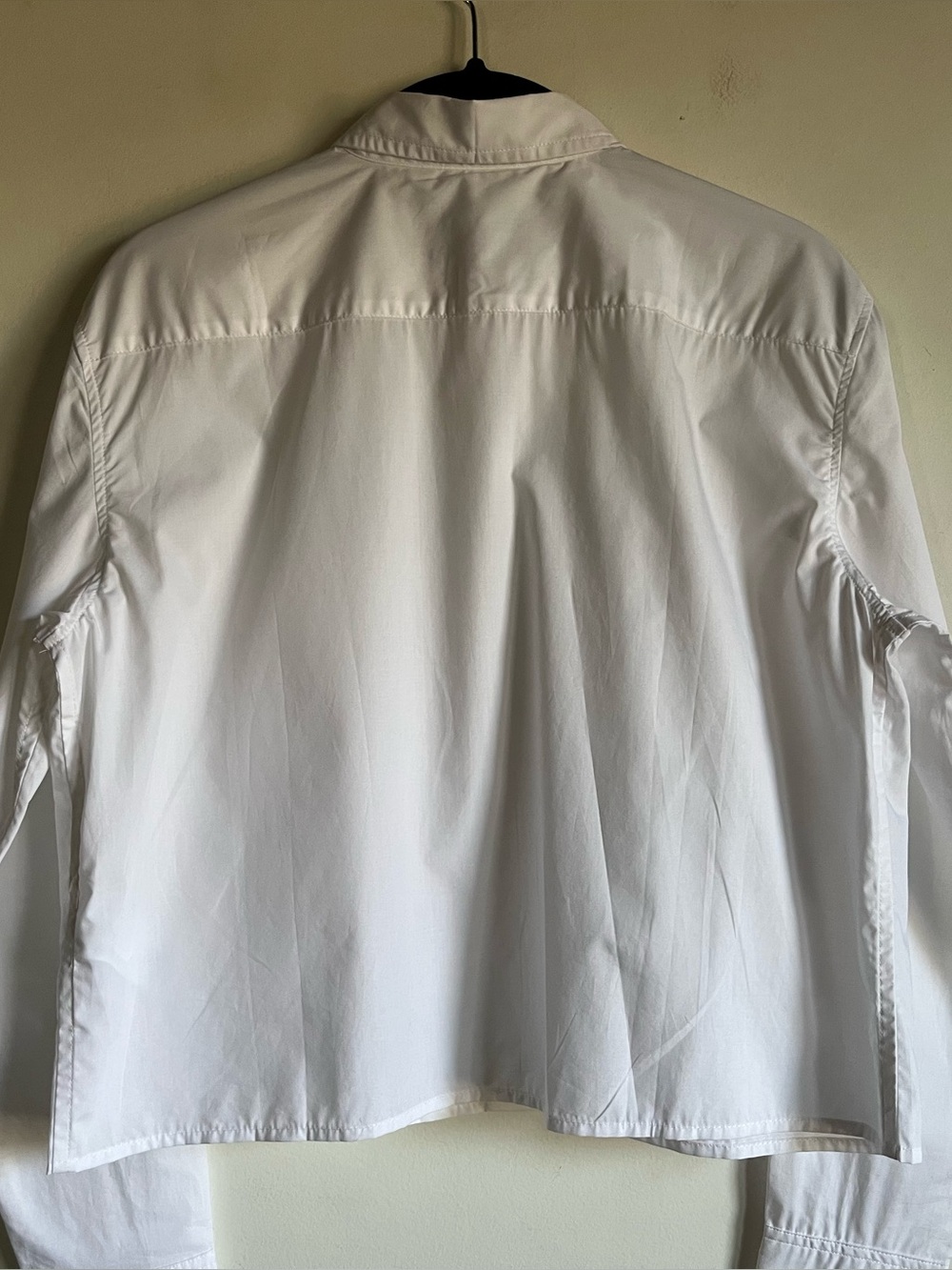 NWT JCrew Cropped Button Up Shirt Size 0 White Regenerative Cotton $118 CD020 - Picture 9 of 14
